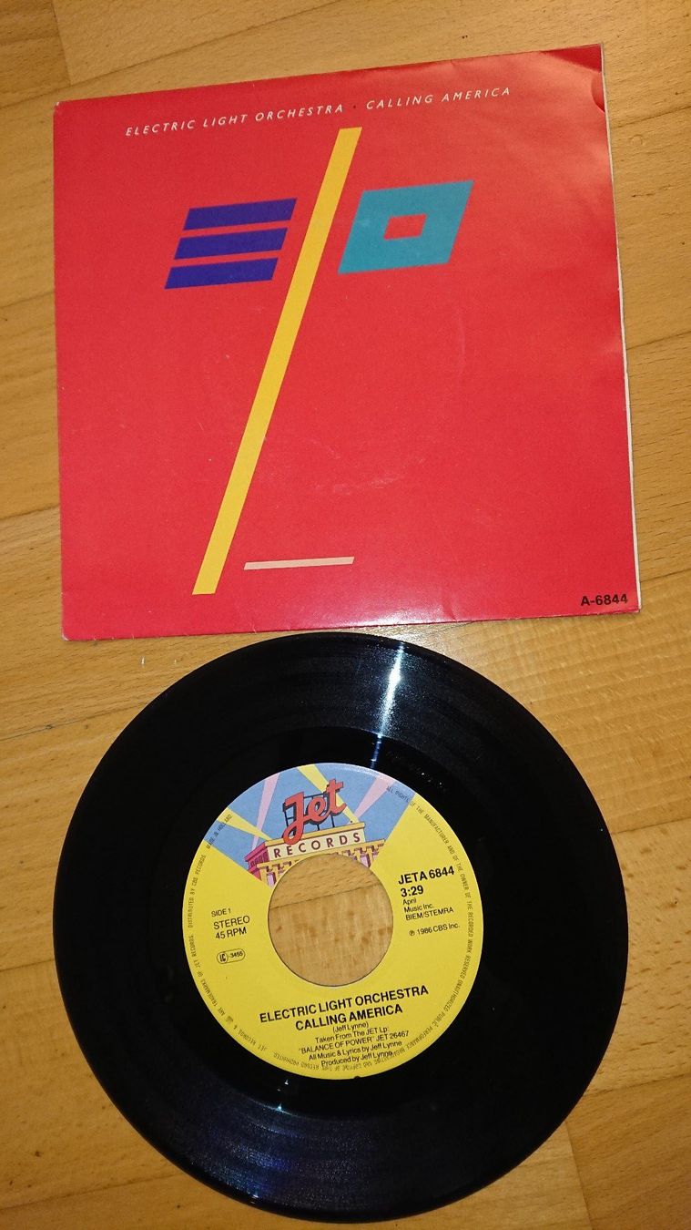 Dischi in vinile: ELO - Calling America - Single 1986 – Usato da Egg b. Zürich venduto da orwell1984