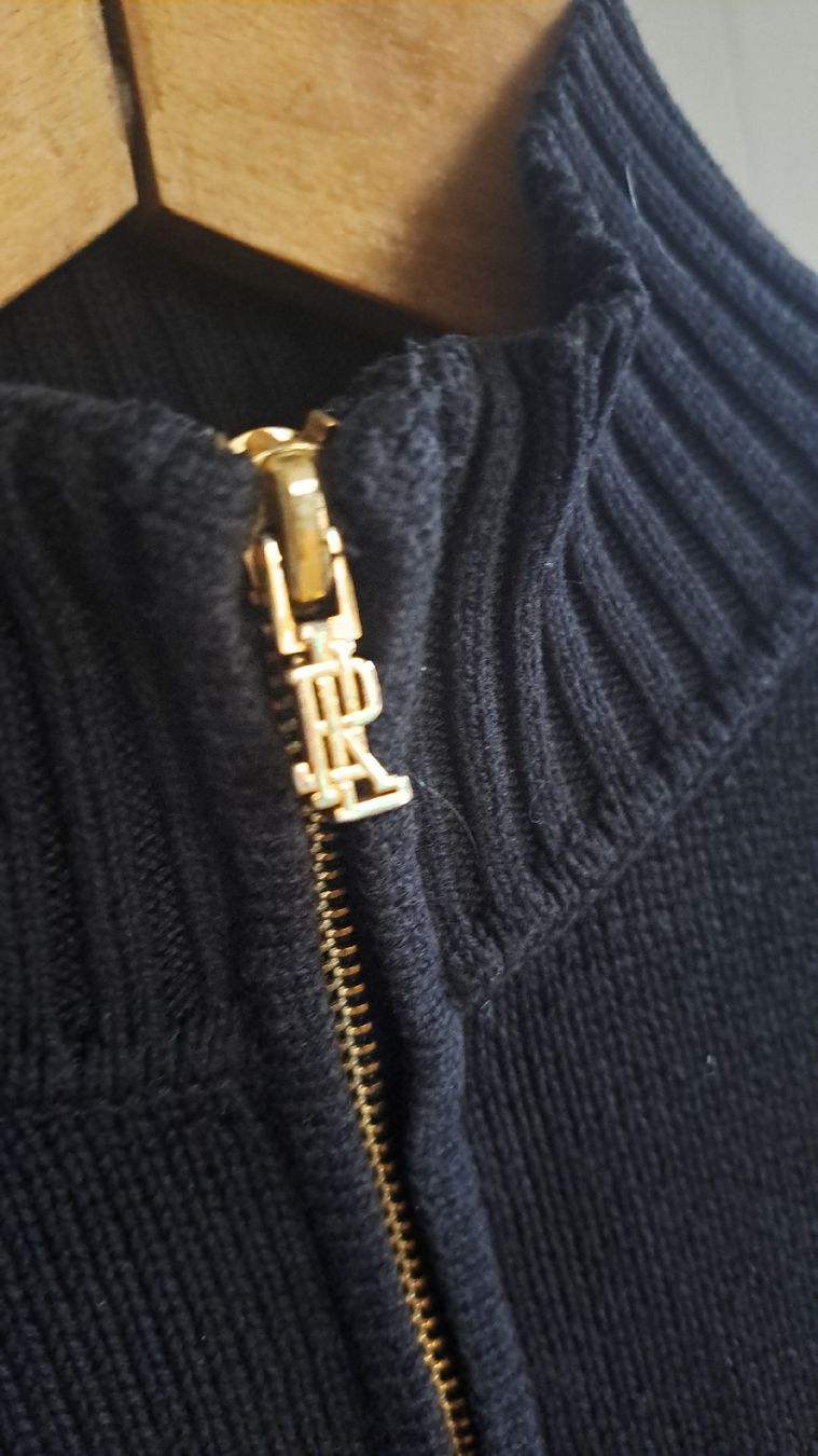 Ralph Lauren Pullover & Sweatshirts: RALPH LAUREN unisex ¼Zip Troyer Pullover Strickpullover L XL – Gebraucht aus Mollis von Fauchi99 3