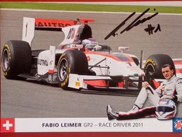 Fabio Leimer GP2-Serie Autogramm signiert Foto 15x21cm