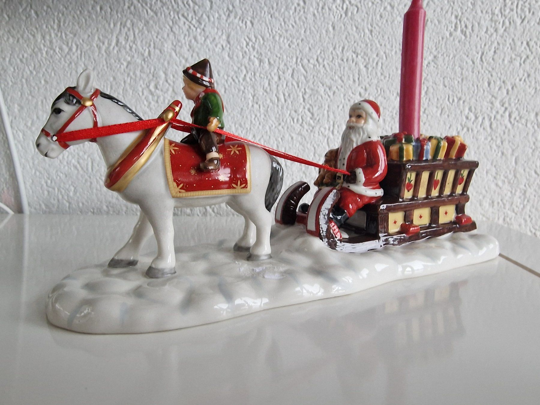 Villeroy & Boch Statuette: Villeroy Boch Santa mit Pferde Kutsche – Usato da Oberglatt ZH venduto da Alischa1 3