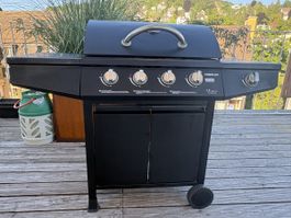 Gasgrill FirePlus Etna 4 Brenner mit Seitenkocher -gebraucht