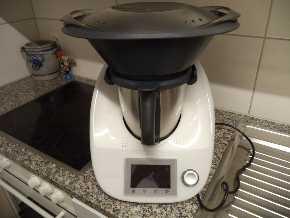 Supporto Per Coperchio Compatibile Con Vorwerk Thermomix TM7 - Pratico Gancio Per Appoggiare Il Coperchio, Montaggio Semplice Senza Attrezzi