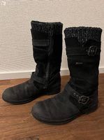 Stiefel Leder gefüttert - dunkelblau - Gr. 35 Marke Däumling