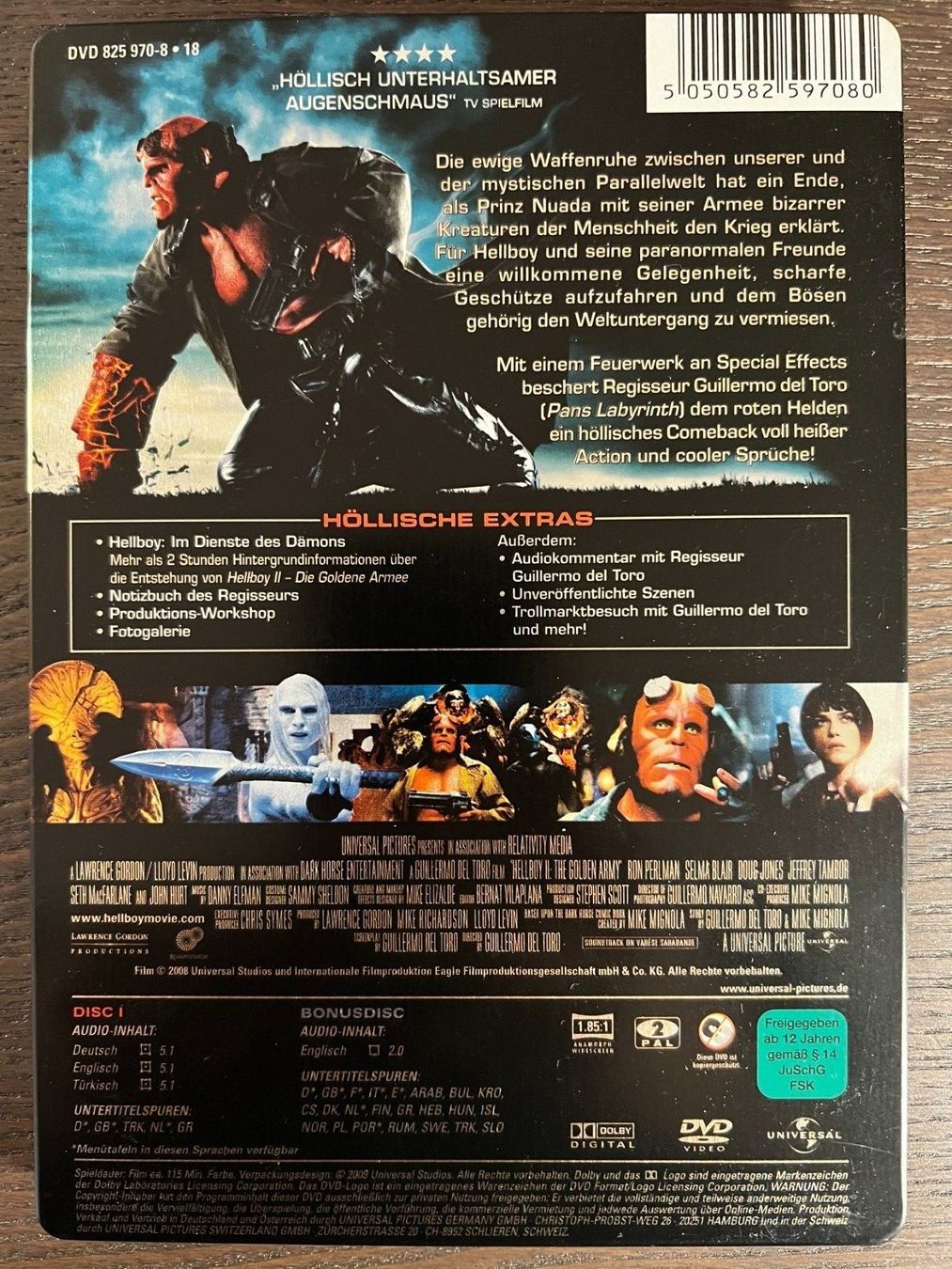 Alle DVDs: Hellboy 2 - Die goldene Armee Steelbook – Gebraucht aus Zürich von FilmFreunde 1