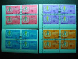 CH OMS 1975 Weltgesundheit 4er BL ES