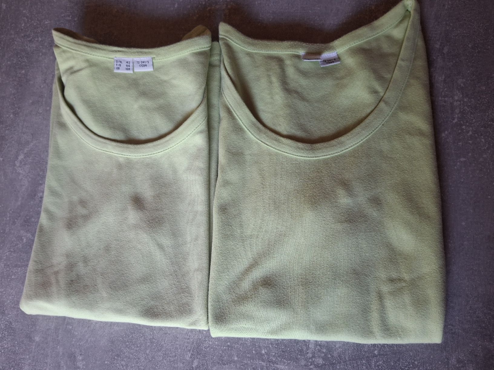 T-Shirts: Lot de 2 débardeurs vert tilleul taille 42 100% coton – Gebraucht aus Villiers von san_jn5w 6