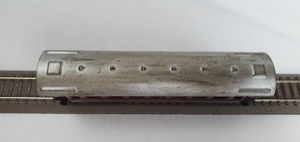 Voiture-lit Mitropa Märklin H0 343 - Wagon En Tôle Rouge - Courant Alternatif, Analogique