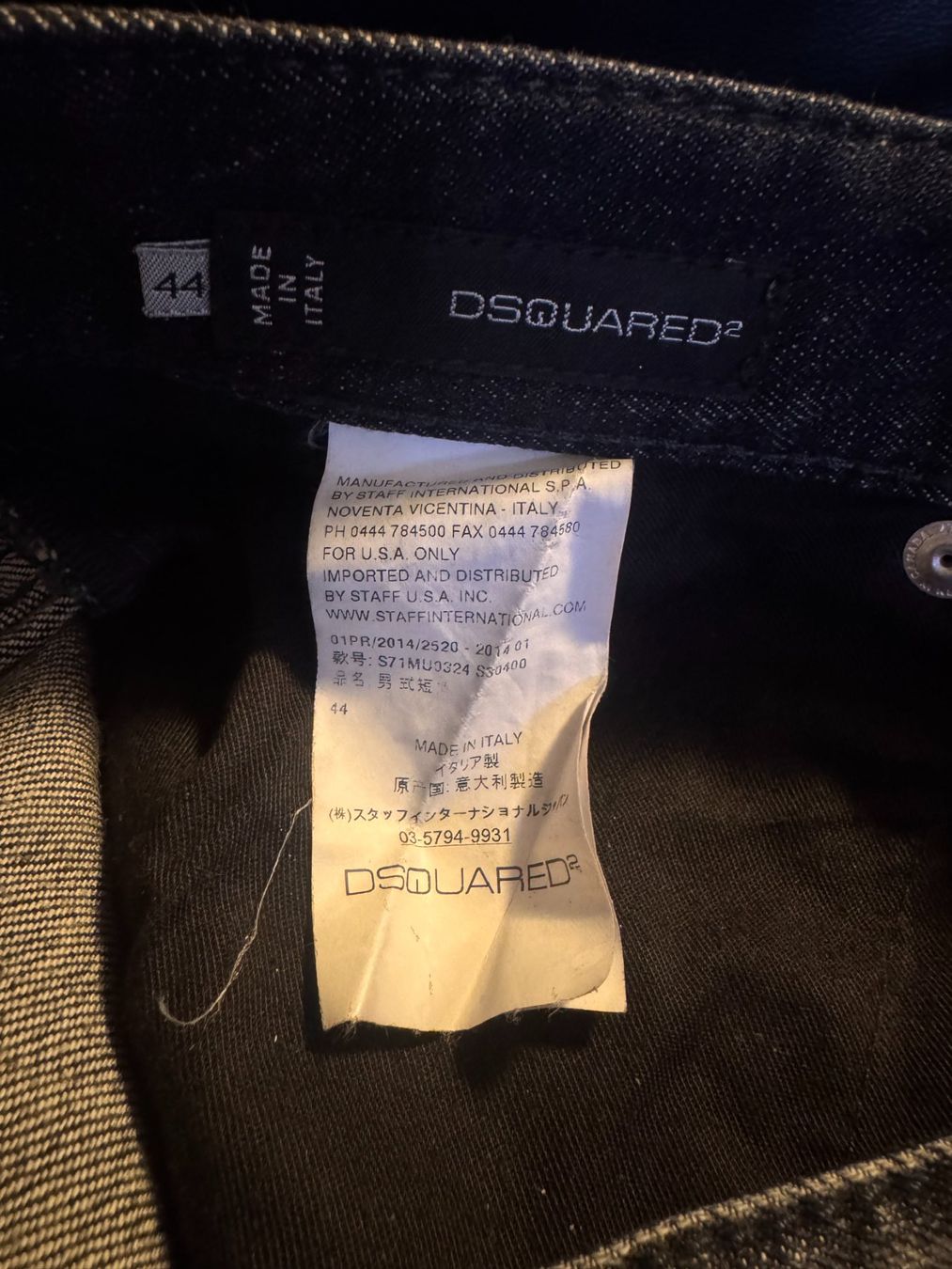 Dsquared2 Jeans: DS2 DSQuared2 Denim Shorts Bermuda - Black – Usato da Canobbio venduto da kk_dee 4