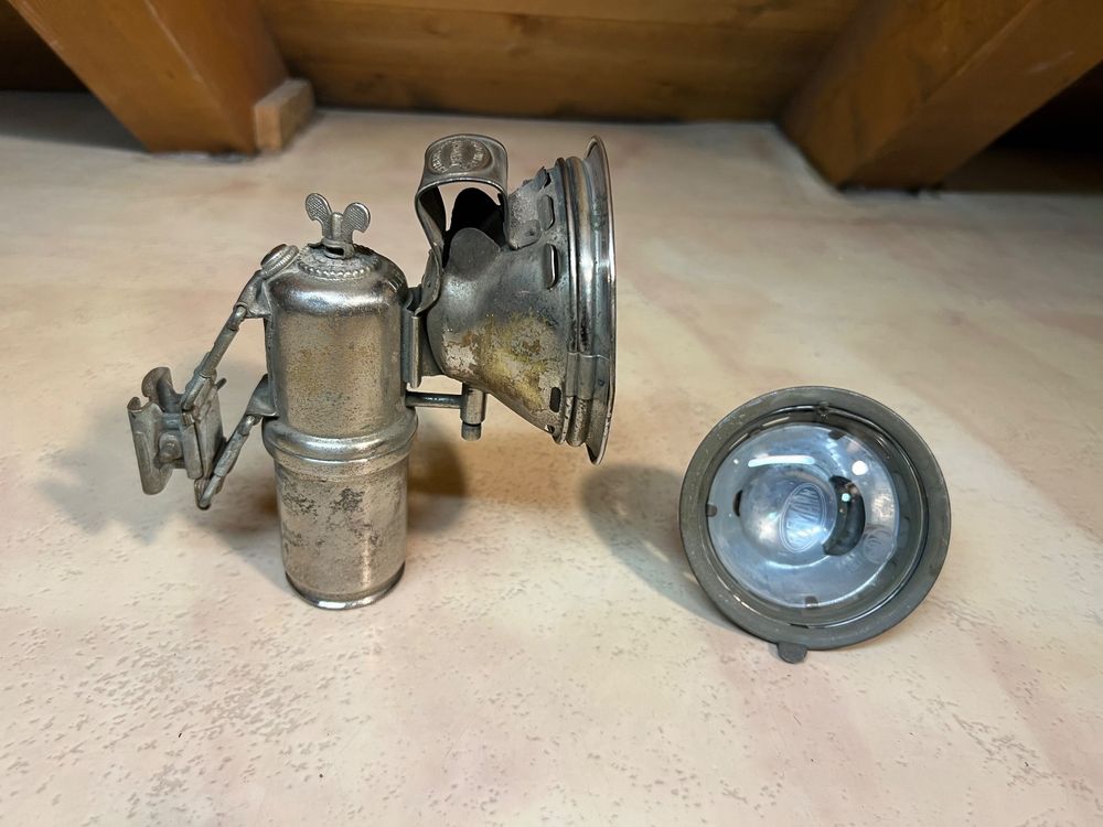 LAMPE CARBURE / Carbide lamp - HERM RIEMANN'S FAVORIT - PAS COURANT / Not common