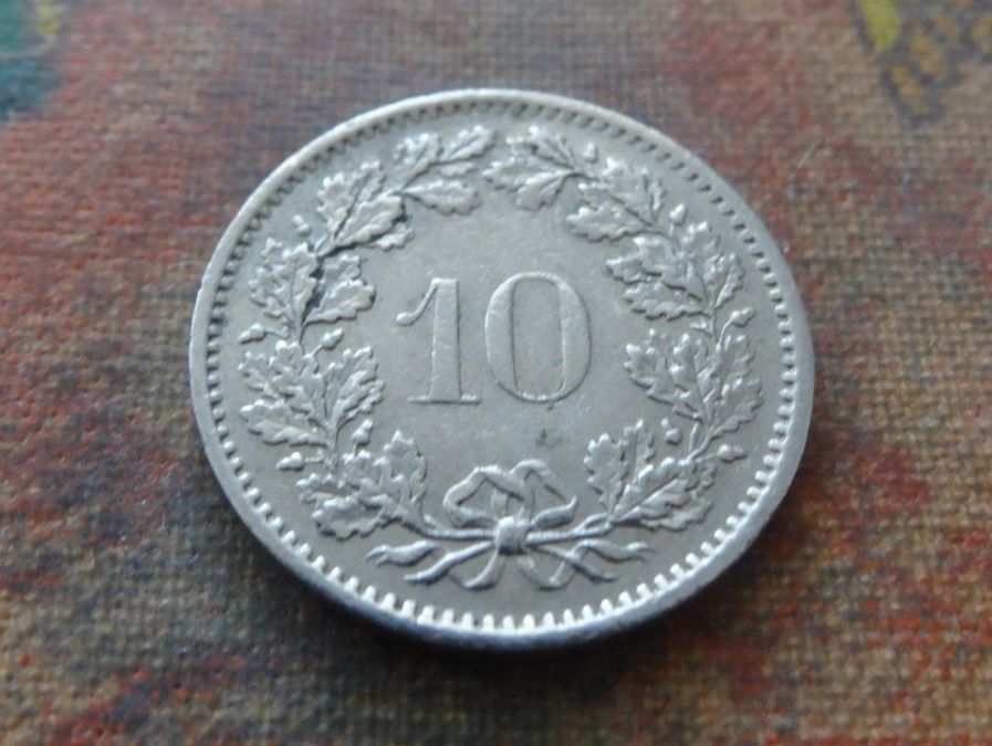 Alle Münzen: 10 Rp. 1975 – Gebraucht aus Romanel-sur-Lausanne von Swift13 1