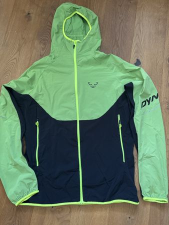 Dynafit Windjacke Jacke mit Kapuze Grösse XL hellgrün/schwar