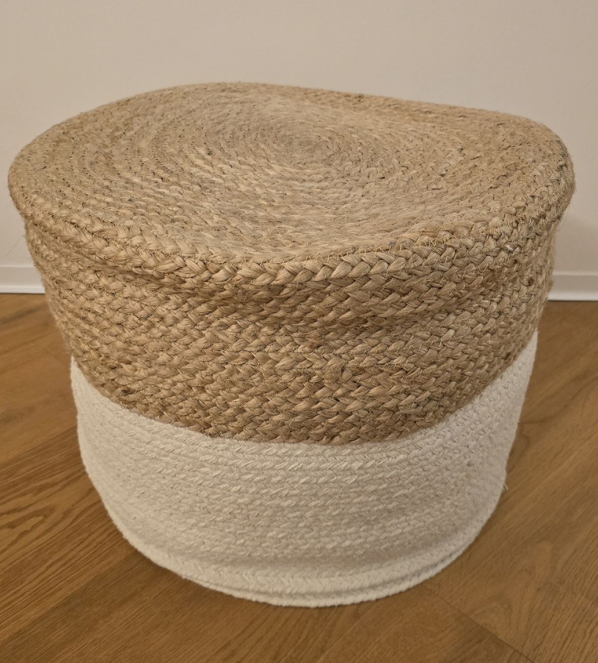 Sgabelli: Pouf Jute weiss-beige Boho-Style – Usato da Rüschlikon venduto da nicos8033 4
