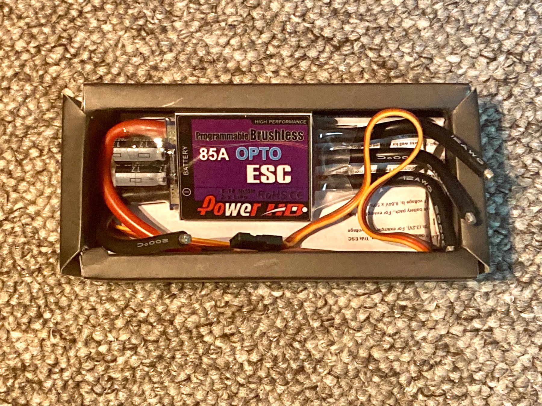 Modellismo RC: Power HD ESC 85A 2-6S Brushless Electric Speed Controller – Nuovo e nell'imballaggio originale da Lausanne venduto da Techobby 2