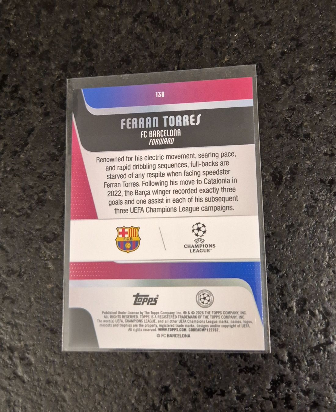 Topps Carte collezionabili: Ferran Torres /250 - Barcelona - Topps – Nuovo (secondo la descrizione) da Burg AG venduto da Danoe 1