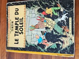 Tintin, Le Temple du Soleil réedition de 1955