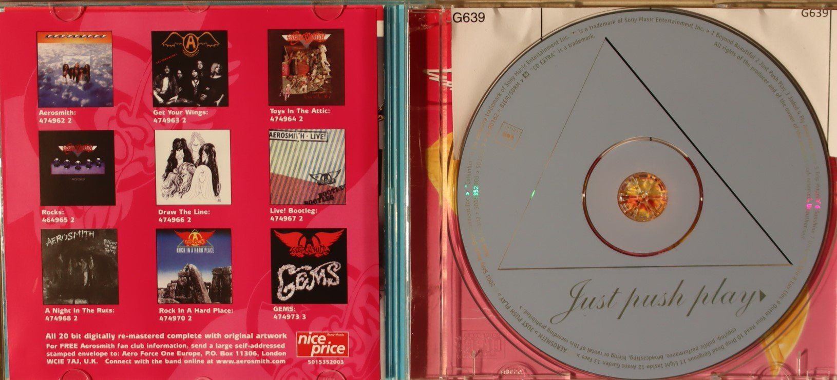 CD: Aerosmith – Just Push Play – Usato da Luzern venduto da CONTENTI 1