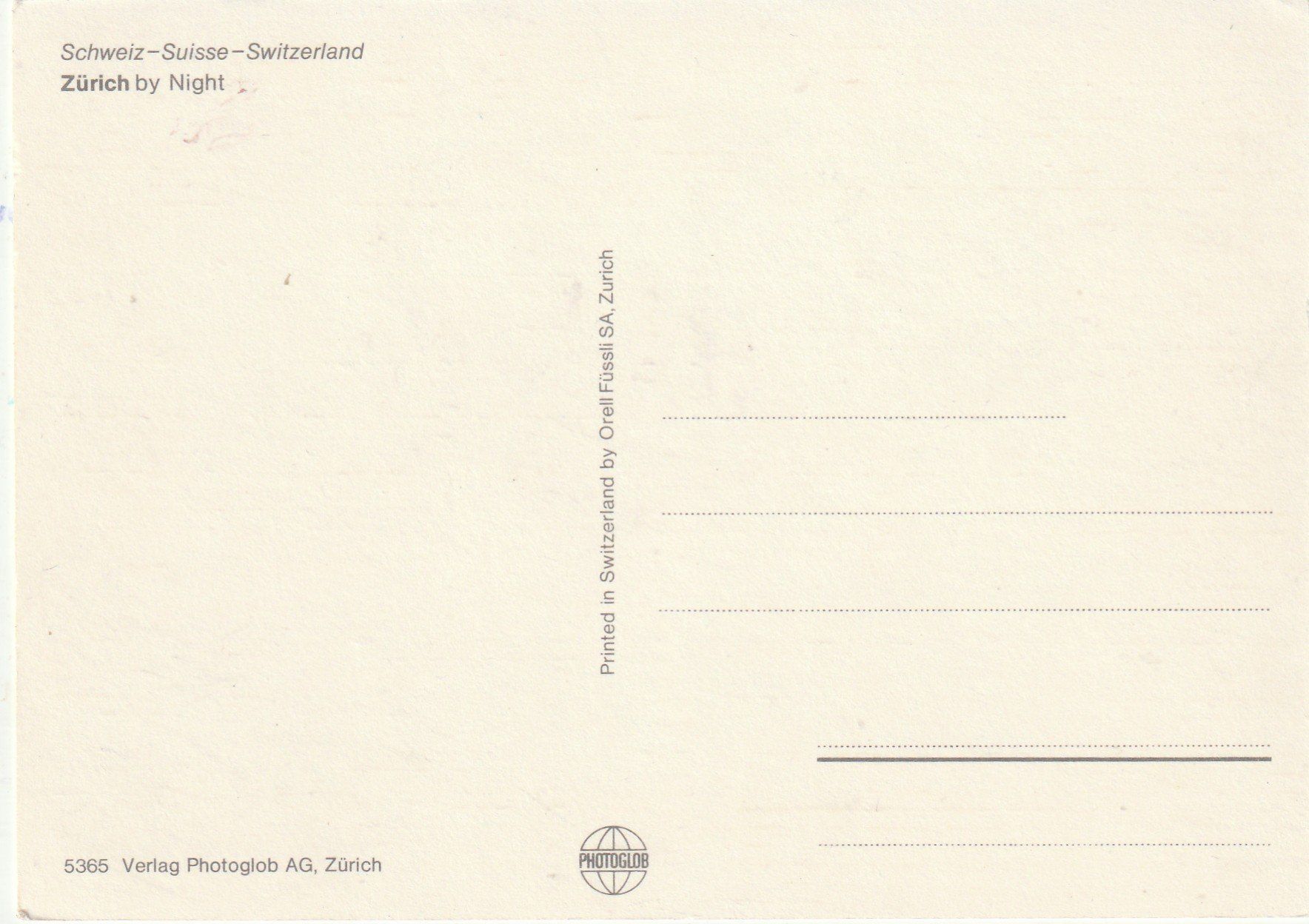 Cartes postales: Zürich bei Nacht – D'occasion à Lumbrein par made02 1