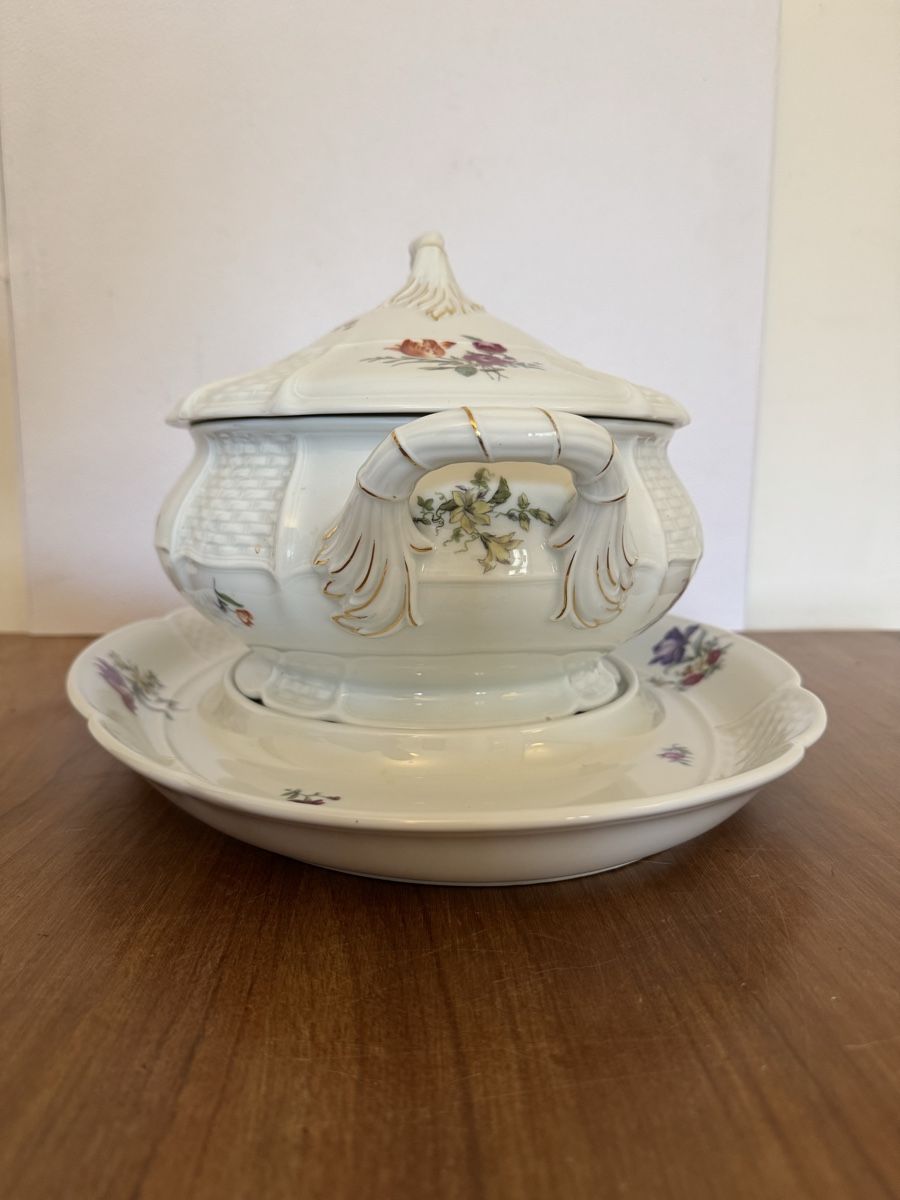 Rosenthal Ciotole: Rosenthal - Ovale Suppenterrine mit Deckel und Servierplatte – Usato da Zürich venduto da Nobs1 4