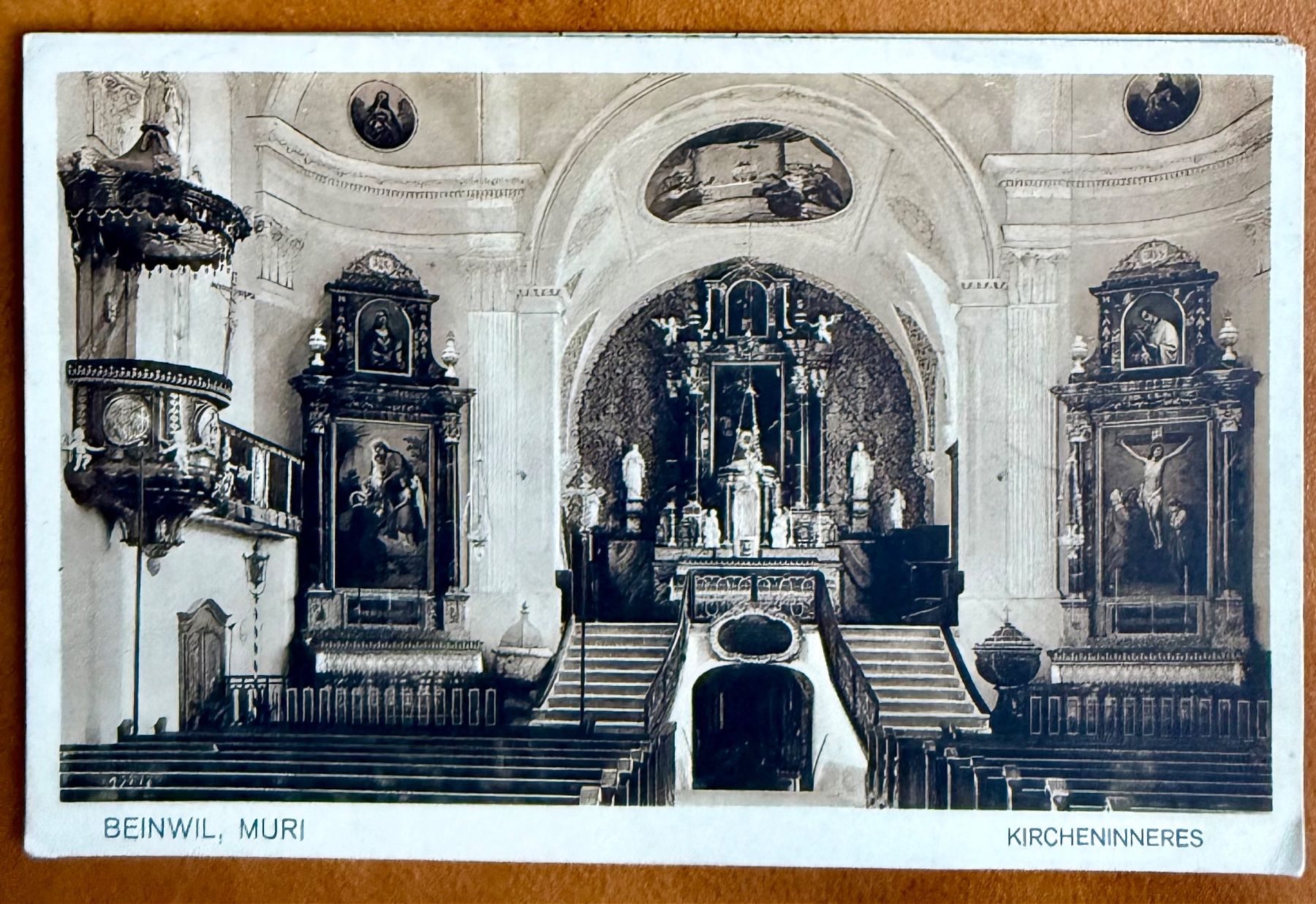 Cartoline postali: AK: Beinwil - Muri - Kircheninères – Usato da Lutry venduto da Ediego