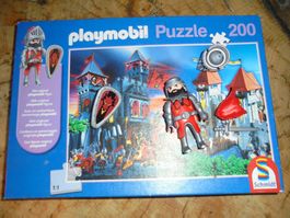Playmobil Puzzle 200 Teile + Figur, Ritterburg