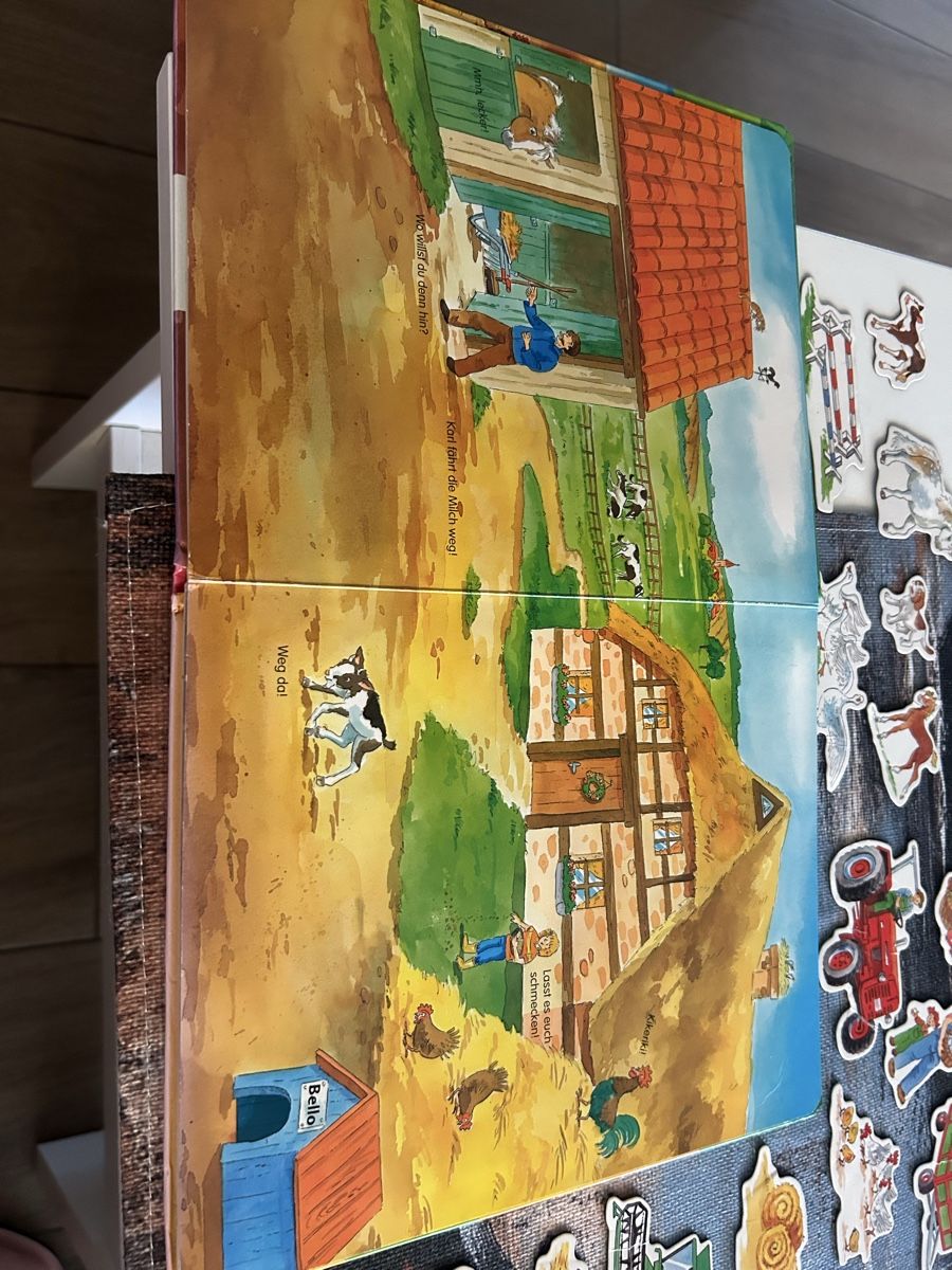 Libri: 3 Kinderbücher mit Magnetfiguren – Nuovo (secondo la descrizione) da Willisau venduto da Geissbock11 4