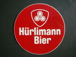 altes Abziehbild Aufkleber Sticker Hürlimann Bier