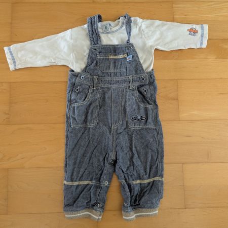Baby Set Campus Latzhose und Langarmshirt Grösse 68