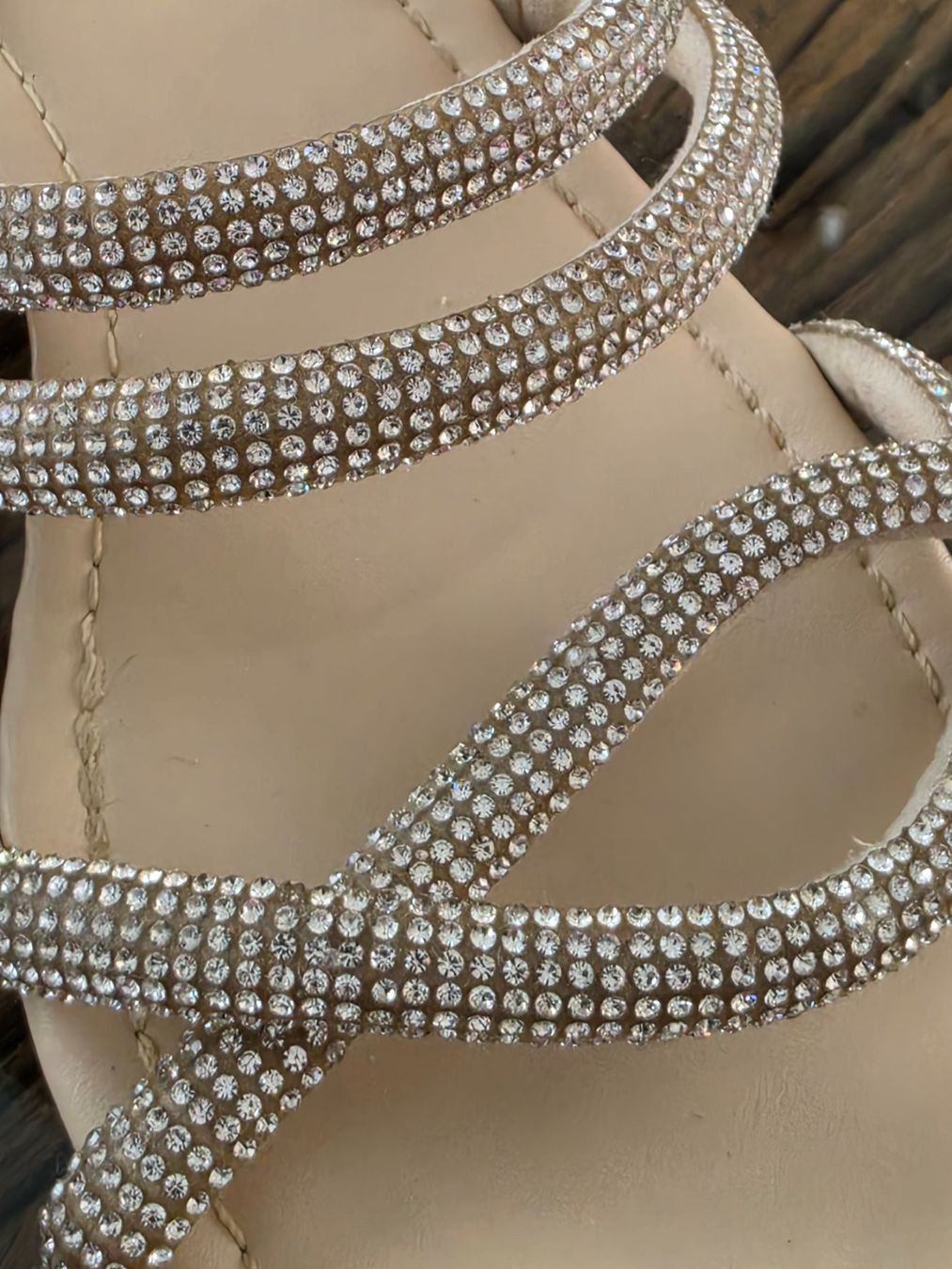 Scarpe da donna: Glamour-Sandale mit Strass,Gr 37 – Usato da Birr venduto da V-K 1