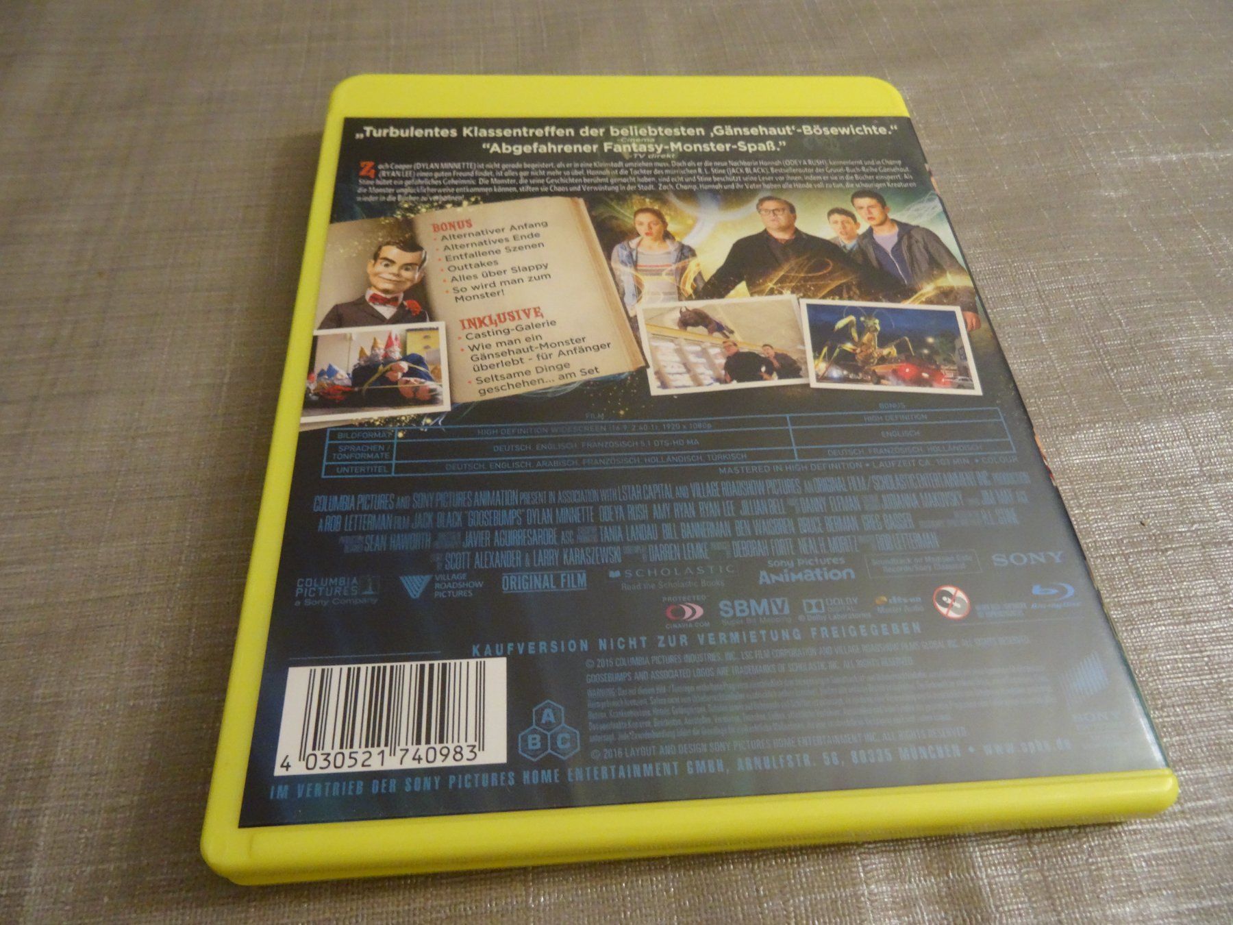 Tutti i DVDs: Gänsehaut - Jack Black, Blu-ray – Usato da Olten venduto da Disc-Verkauf 2