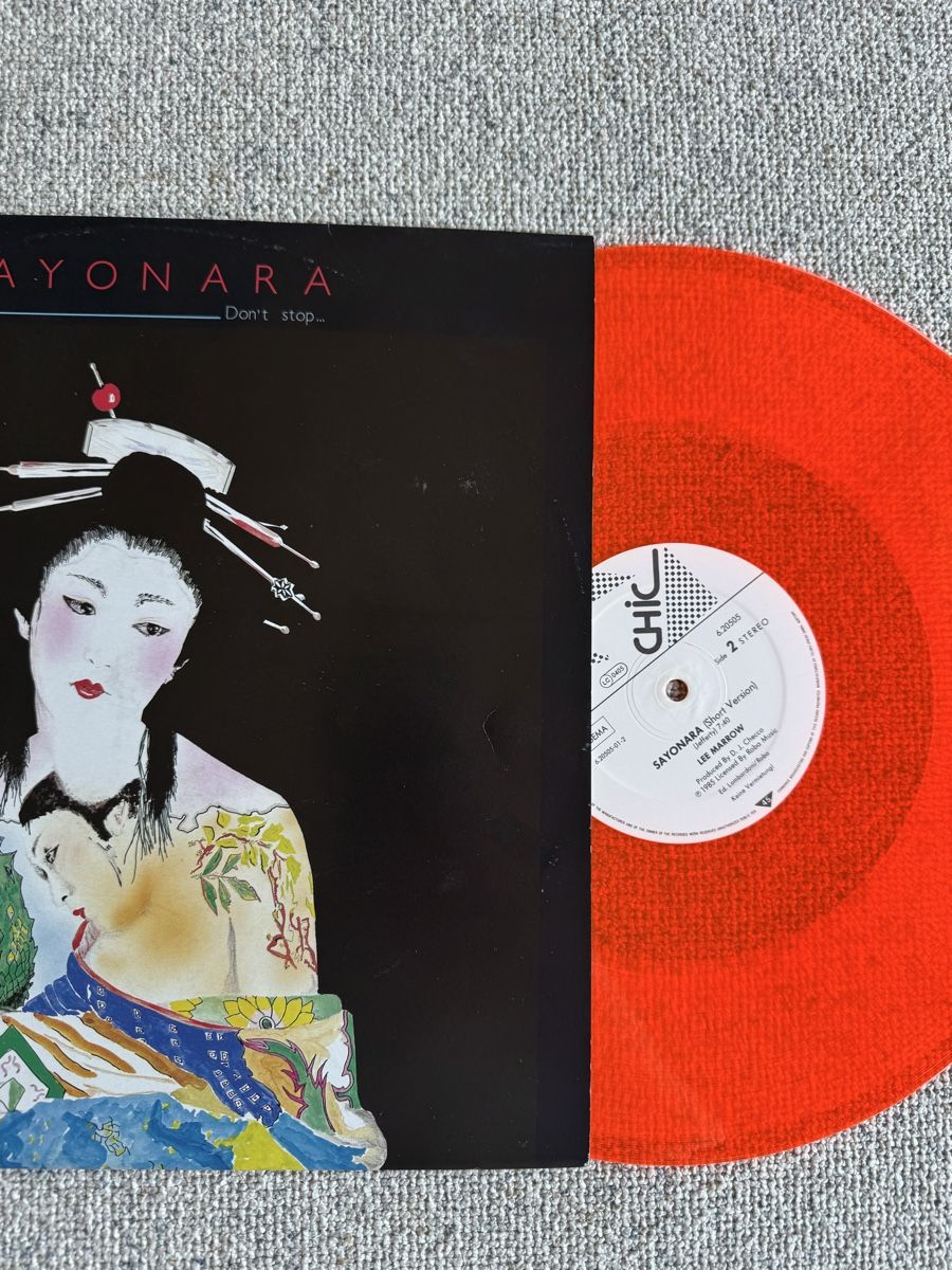 Dischi in vinile: Lee Marrow - Sayonara -  12" Single - 80s/Italo Disco – Usato da Rorbas venduto da BlackstarRecords 2