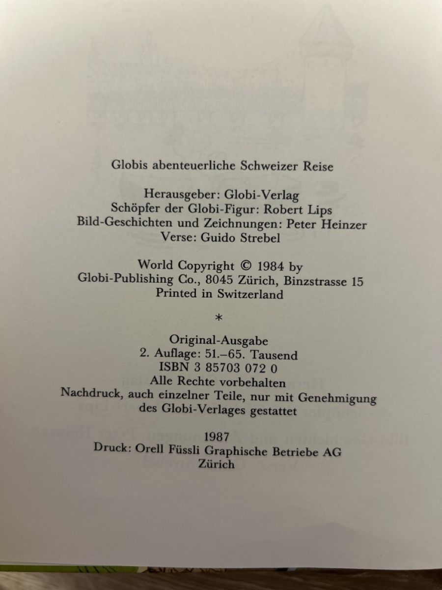Bücher: Globis abenteuerliche Schweizer Reise – Gebraucht aus Maienfeld von Jasmin_laeser 2