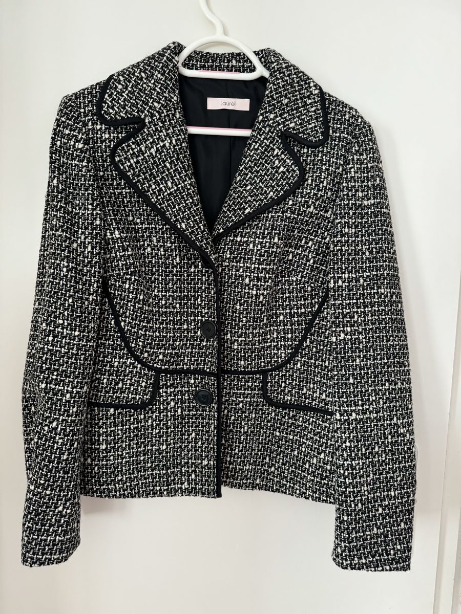 Jacken: Laurel Tweed Blazer Gr. 36 Black/White Jacket Elegant Chic B – Gebraucht aus Hurden von rac_wyf8
