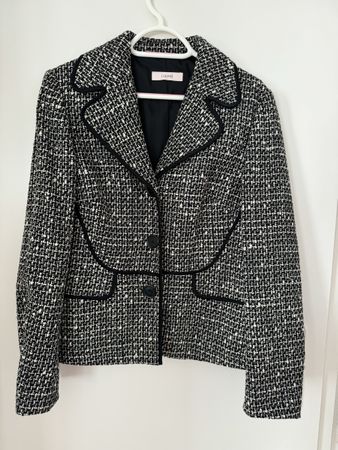 Laurel Tweed Blazer Gr. 36 Black/White Jacket Elegant Chic B
