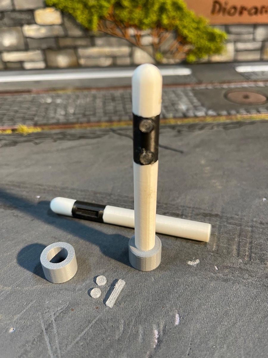 Modellismo RC: Strassen Pfosten 1:14 – Nuovo e nell'imballaggio originale da Altdorf UR venduto da modellbau-widmer 1