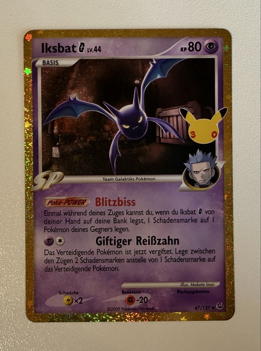 Pokémon Carte collezionabili: Iksbat 47/127 – Nuovo (secondo la descrizione) da Au SG venduto da Bego1