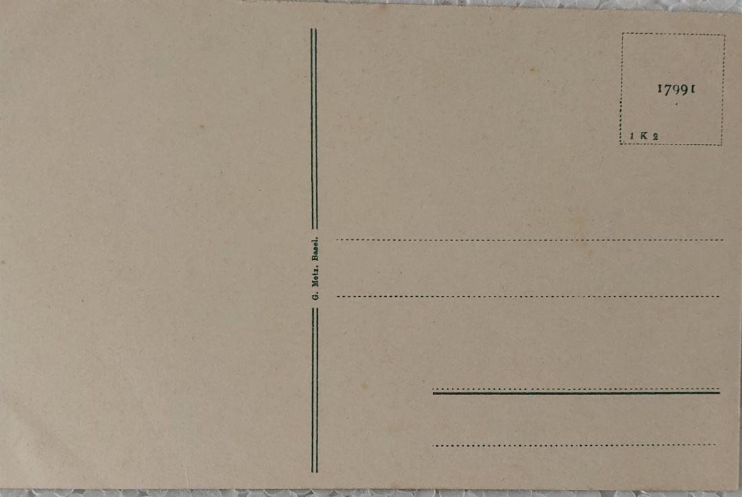 Cartoline postali: BASEL - Rathaushof  (Hinterfassade) - 1911 – Usato da Delémont venduto da Domdom1 1