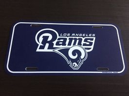 Los Angeles Rams License Plate