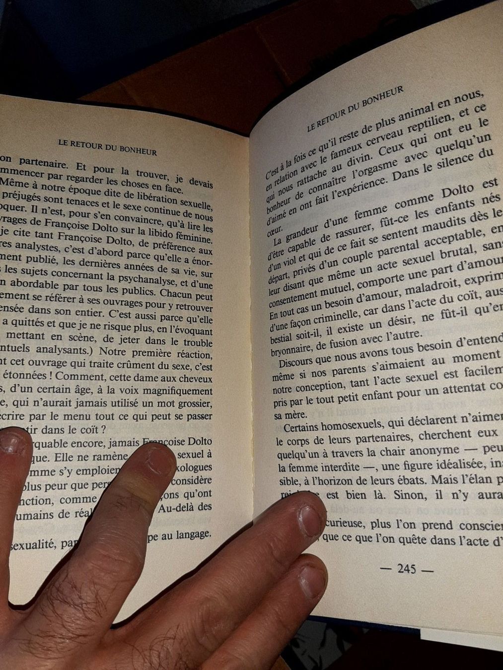Libri: le retour du bonheur madeleine chapsal – Usato da Le locle venduto da juliensaran 3