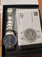 Rivado Herrenuhr Edelstahl Chronograph Funkuhr Neuwertig