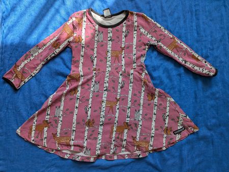 Rosa Villervalla-Kleid, Grösse 110 cm