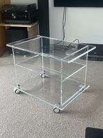 Lucite Bar Cart / Acryl Rollwagen – TV Möbel, Beistelltisch
