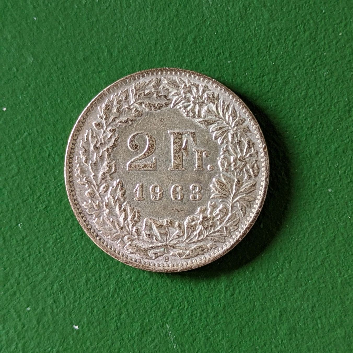 Tutti le monete: Pièce rare 2 Francs Suisse, 1963 – Usato da Orsieres venduto da IndianaJones50a
