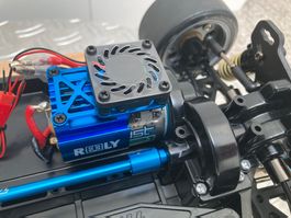 RC-540er Motor-Kühlkörper Ventilator & Adapter JR / BEC NEU!