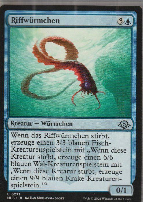 TCG Magic The Gathering MTG MH3 0271 Riffwürmchen (Neu (gemäss ...