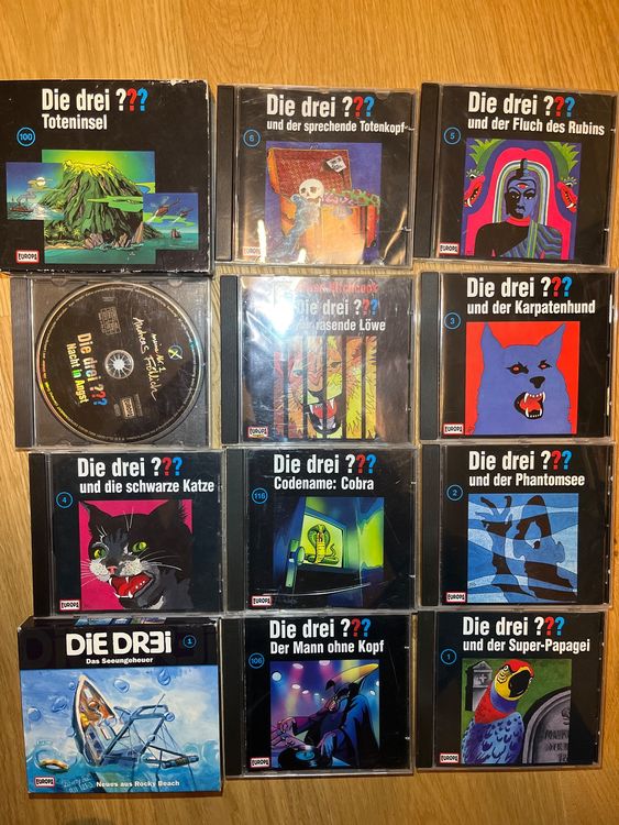 9 x Die drei ??? Fragezeichen - CDs Sammlung (Gebraucht) in Sennhof für ...