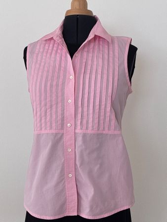 Ärmellose Bluse mit Biesen von Highmoor Gr 42