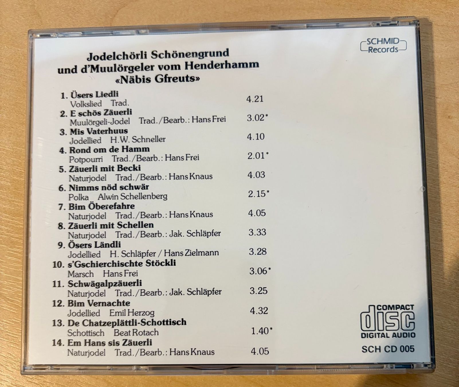 CDs: Jodelchörli Schönengrund – Gebraucht aus Schübelbach von Sammler78 1