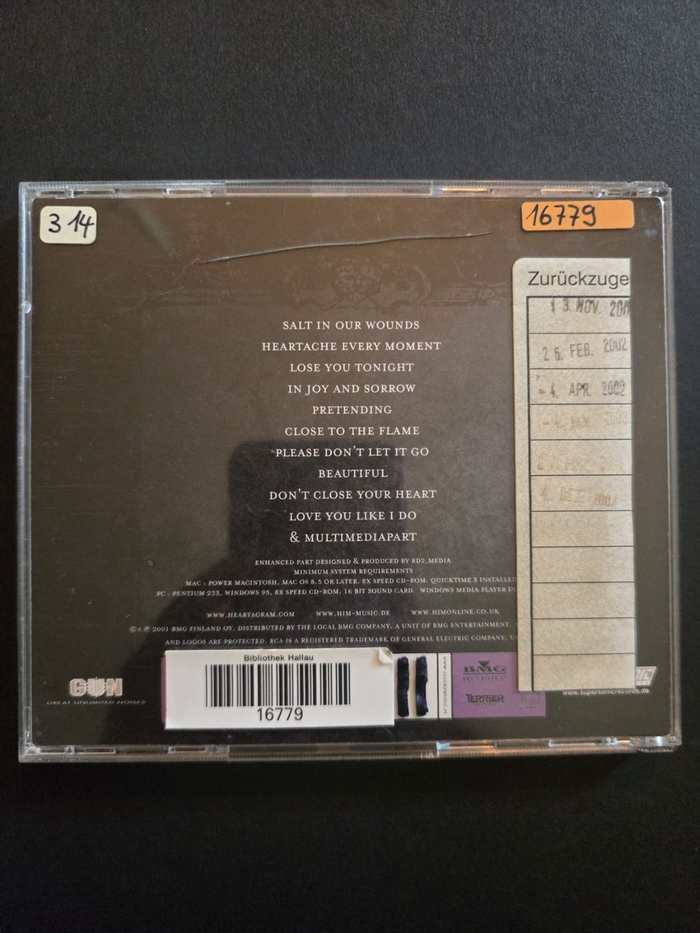 CDs: HIM Deep Shadows and Brilliant Highlights CD – Gebraucht aus Esslingen von MaximeNi 1
