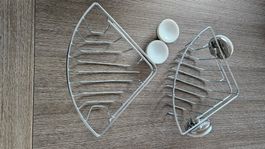 Eckregal mit Saugnapf 2 Stk