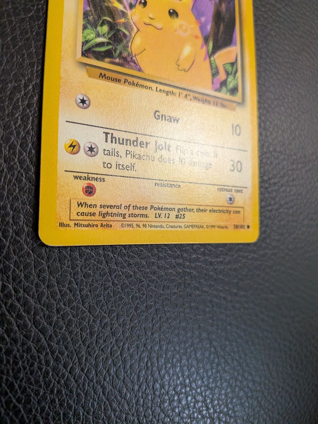 Pokémon Carte collezionabili: 1999 Base Set Pikachu 58/102 Ab 1 – Usato da Paradiso venduto da Pkmn10 2